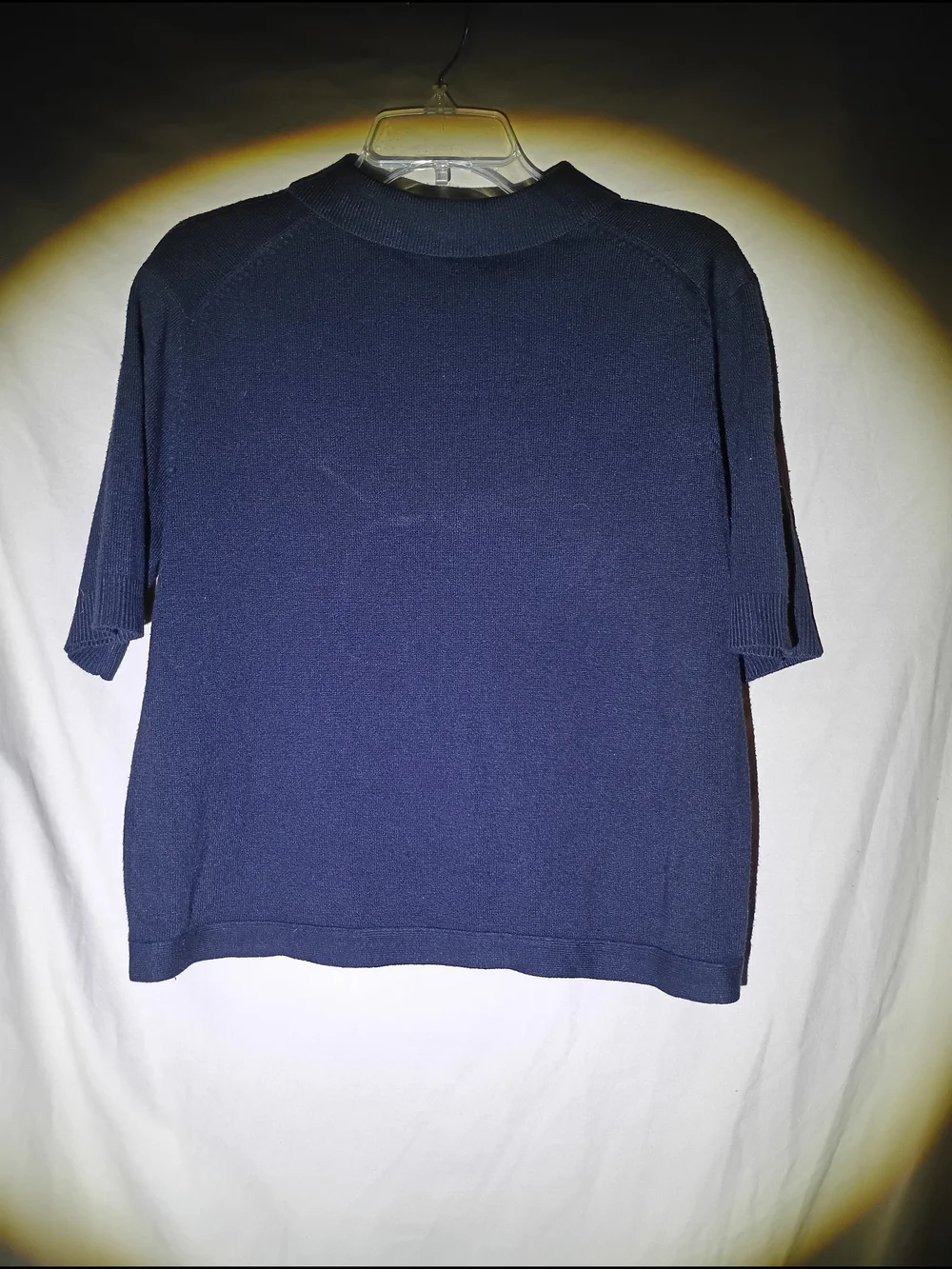 Vintage 90s Express Tricot Black Knit Polo Sweater Large